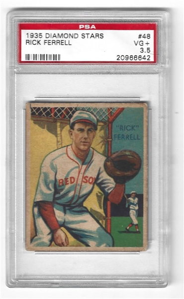 1935 Diamond Stars Rick Ferrell (HOF) PSA Graded 3.5 Baseball Card