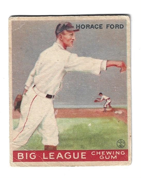 1933 Horace Ford (Boston Braves) Goudey Baseball Card