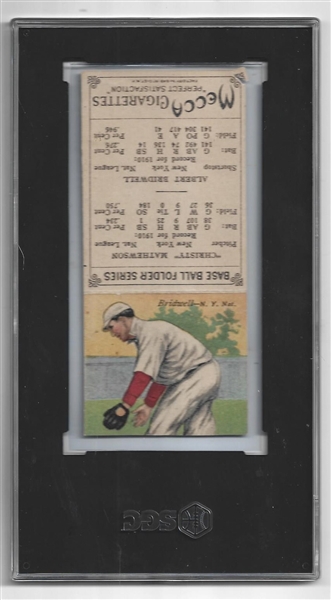 1911 Christy Mathewson (HOF) T201 Mecca Double Folder SGC Graded Authentic