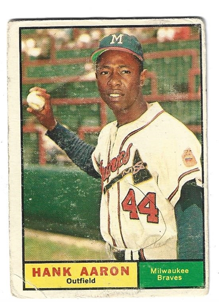 1961 Hank Aaron (HOF) Topps Baseball Card