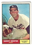 1961 Sandy Koufax (HOF) Topps Baseball Card 