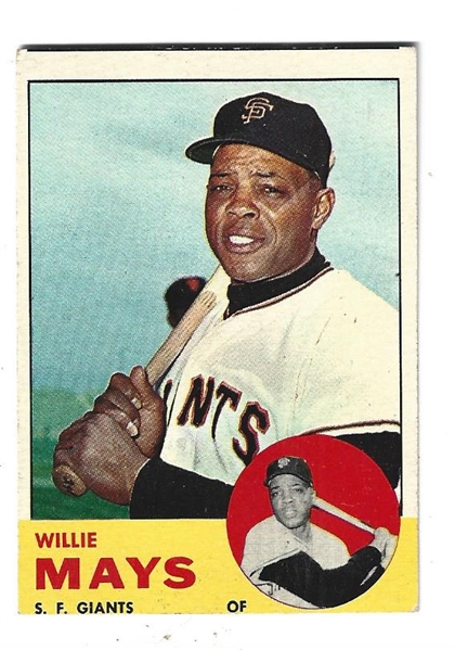 1963 Willie Mays (HOF) Topps Baseball Card