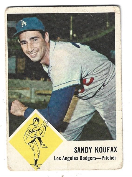 1963 Sandy Koufax (HOF) Fleer Baseball Card 