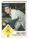 1963 Sandy Koufax (HOF) Fleer Baseball Card 