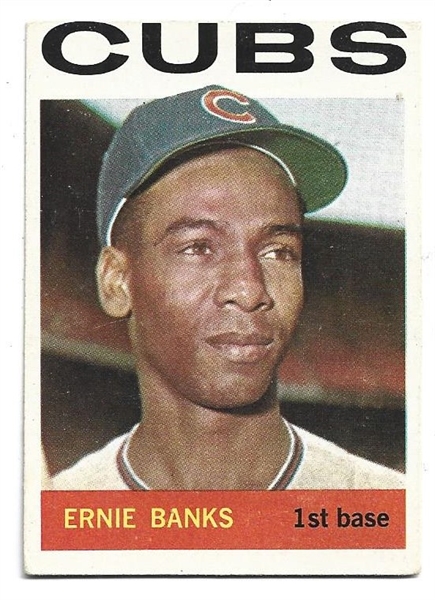 1964 Ernie Banks (HOF) Topps Baseball Card