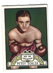 1951 Petey Scalzo (Featherweight Champion 1938 - 1941) Topps Ringside Boxing Card