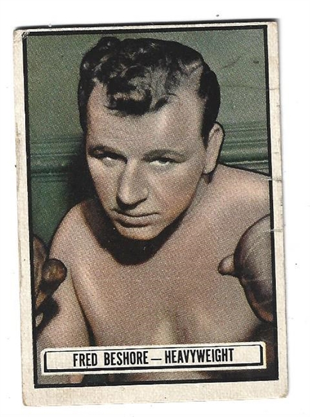 1951 Fred Beshore (Heavyweight) Topps Ringside Boxing Card