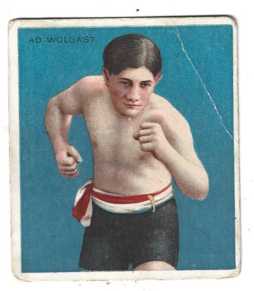 1911 Mecca Cigarettes - Ad Wolgast (German American Fighter) - Prize Fighters Series
