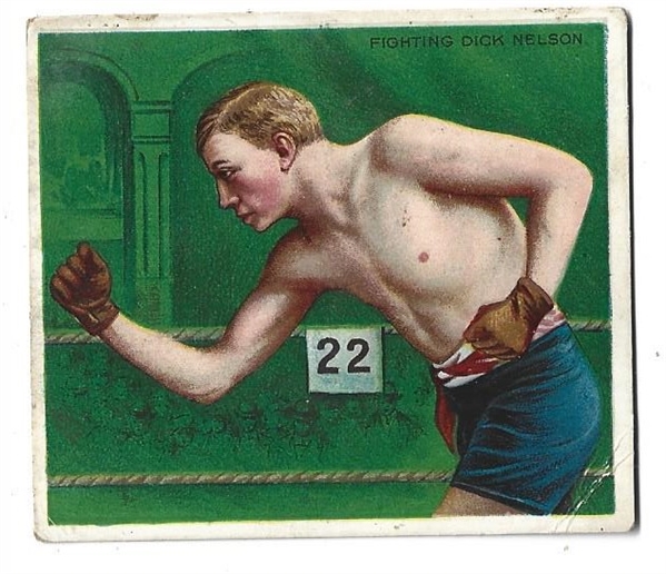 1911 Mecca Cigarettes - Fighting Dick Nelson - Prize Fighter Series 