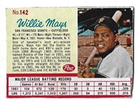 1962 Willie Mays (HOF) Post Cereal Baseball Card