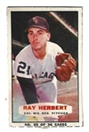 Ray Herbert (Chicago White Sox) Bazooka Gum Card
